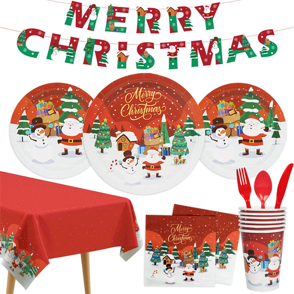 Christmas Paper Plate And Napkin Wholesaler (2)