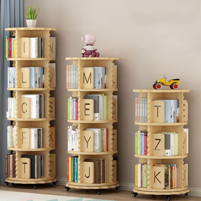 Custom 360° Rotating Kids Bookshelf