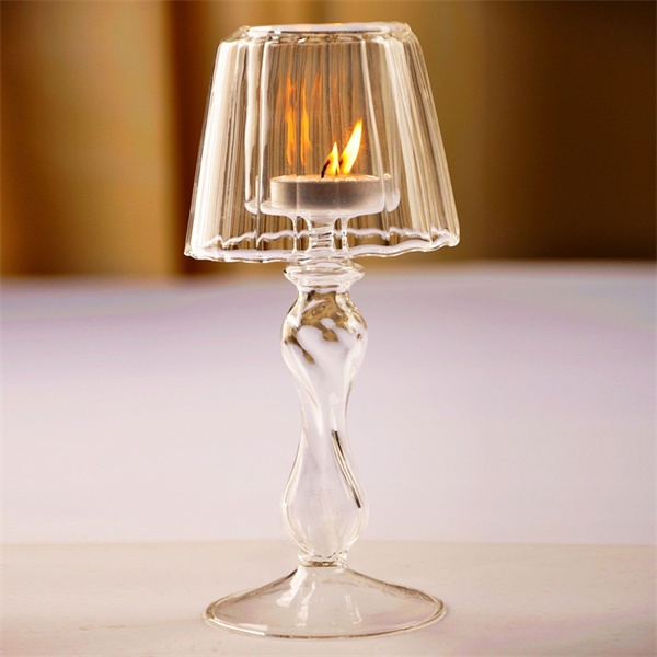 OEM Clear Glass Candle Holder