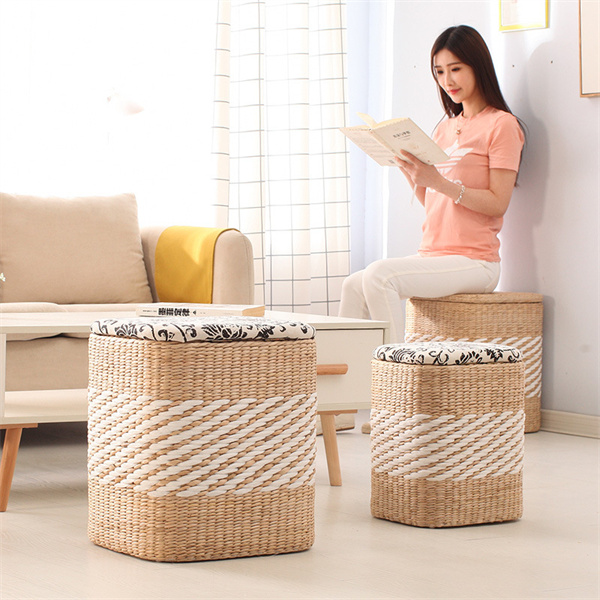 Rattan Storage Ottoman Distributor