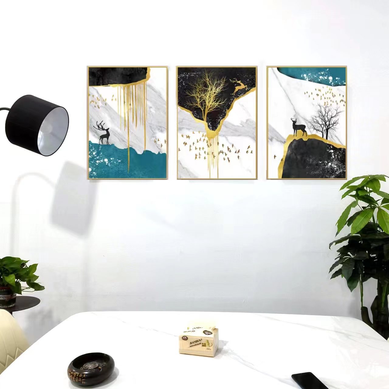 Porcelain and Cyrstal 3pcs Wall Painting Company