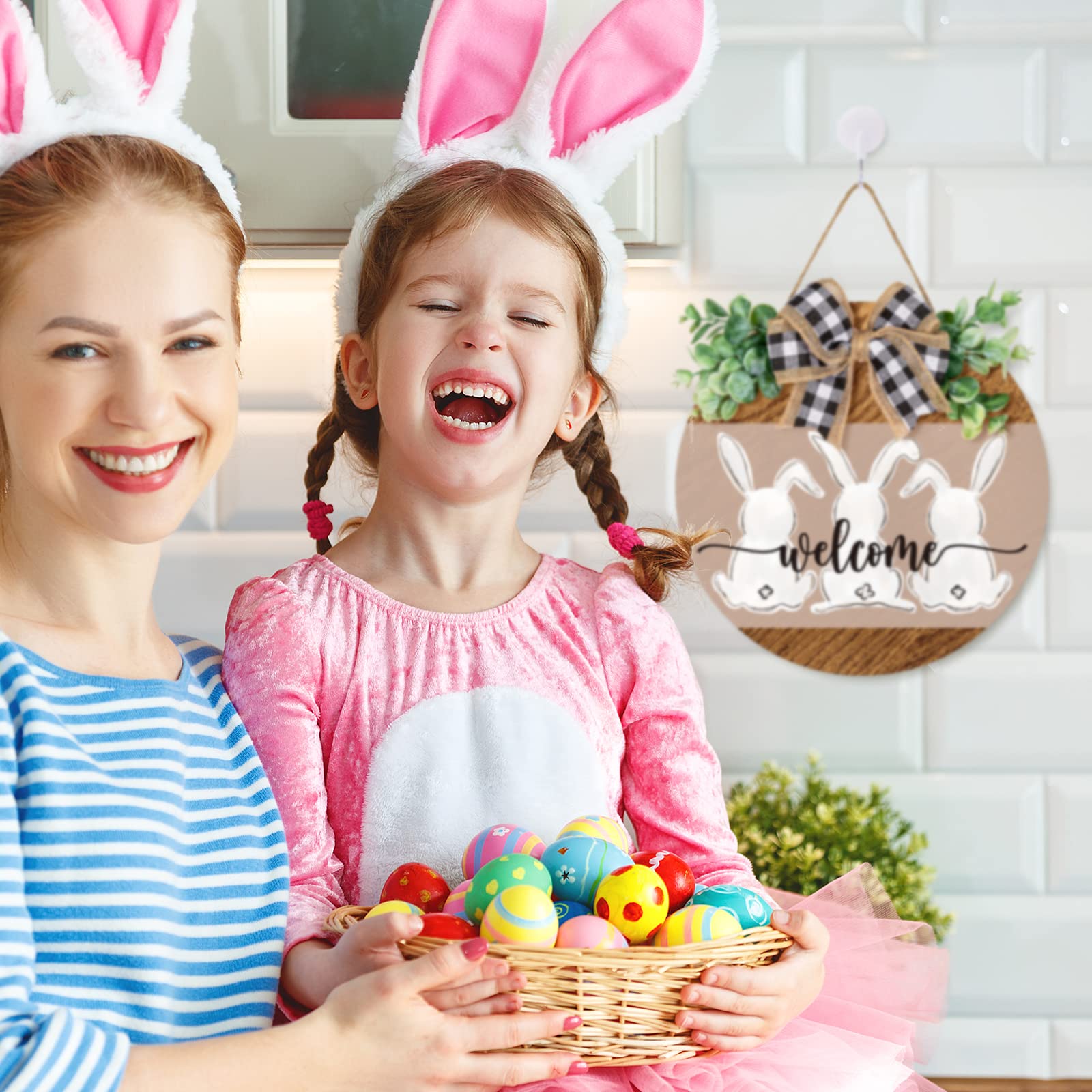 Hanging Wooden Bow Easter Supplier