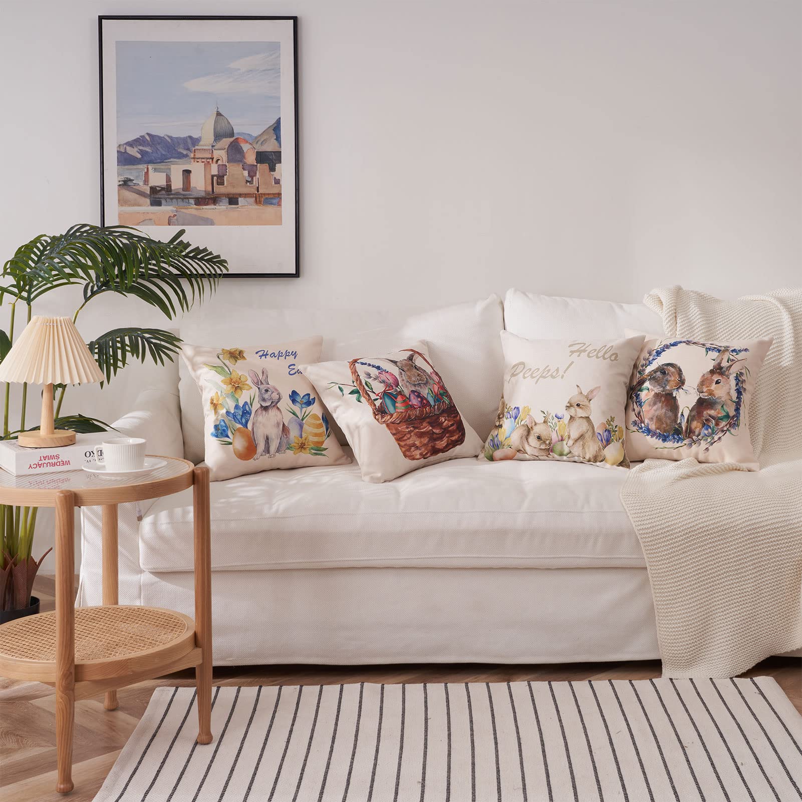 Set of 4 Easter Pillowcases Odm