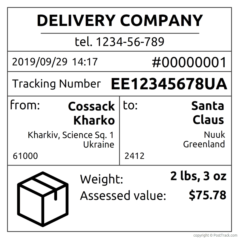 Tracking Package from China