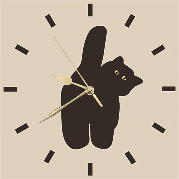 ODM Cat Silent Clock (4)