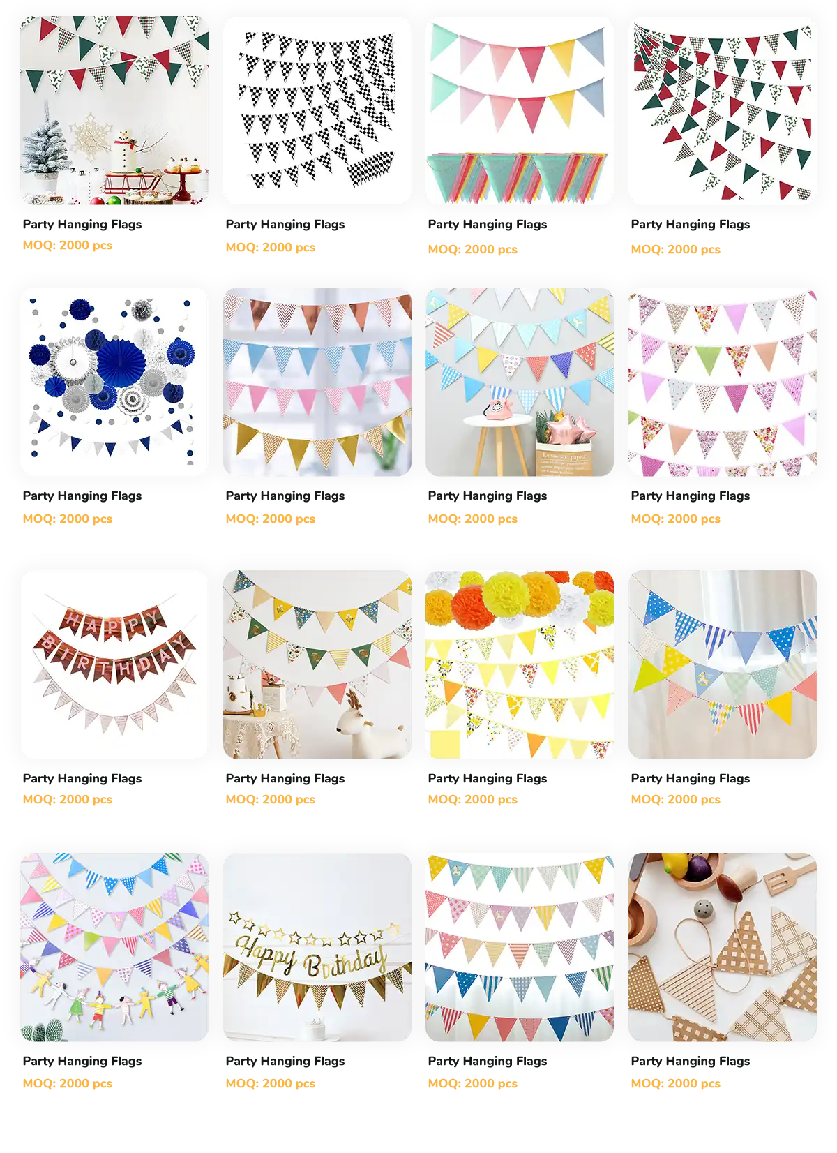 15. Party Hanging Flags