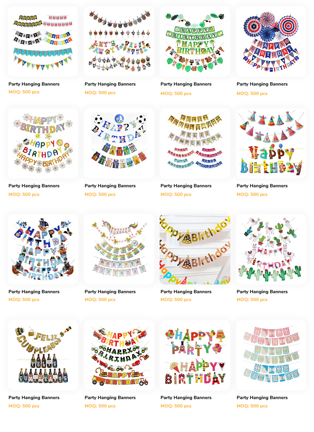 16.Party Hanging Banners