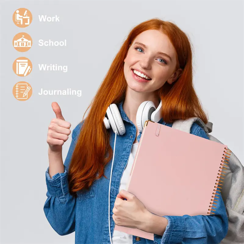 8.5“ x 11” Pink Collegiate Notebook Supplier (3) 2025022809322938