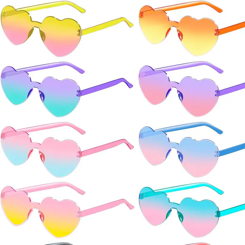 Hot Heart Sunglasses in Gradient Colors Wholesale Supplier-1