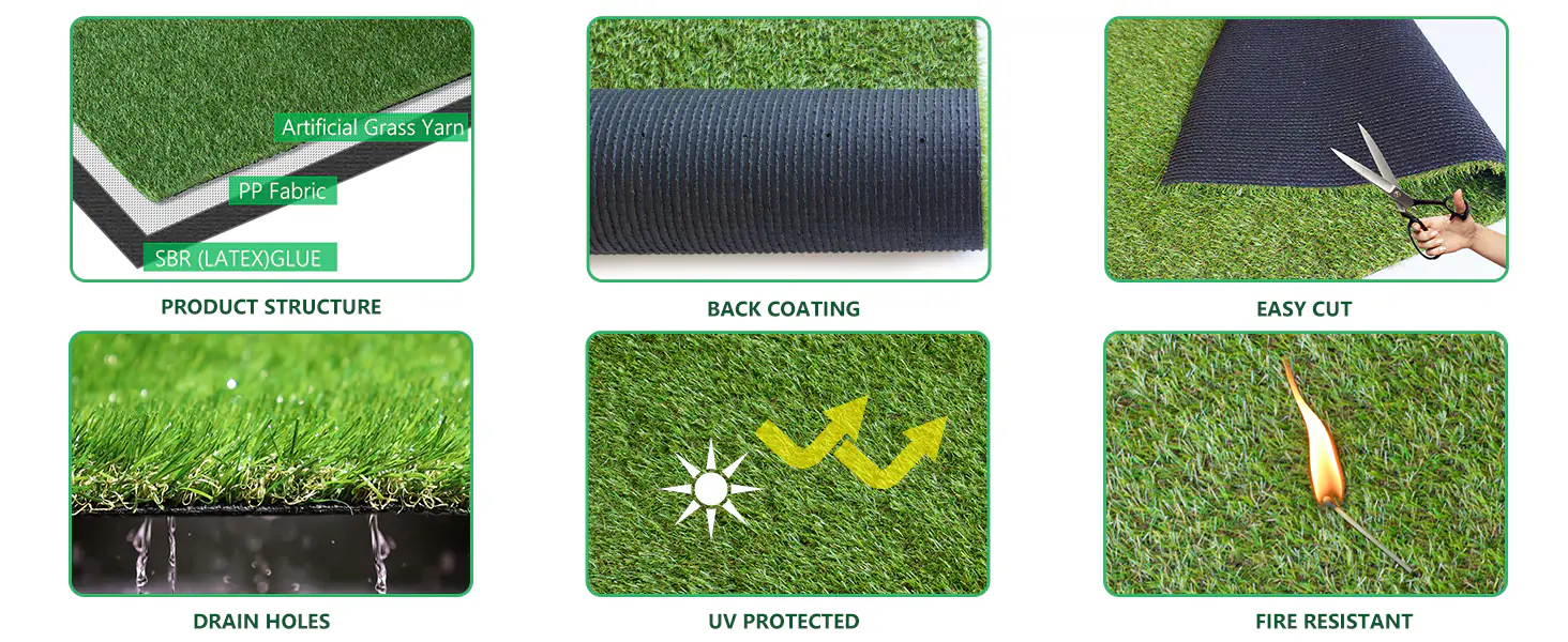 4x6 Foot Synthetic Turf Carpet (1) 2025110610275265