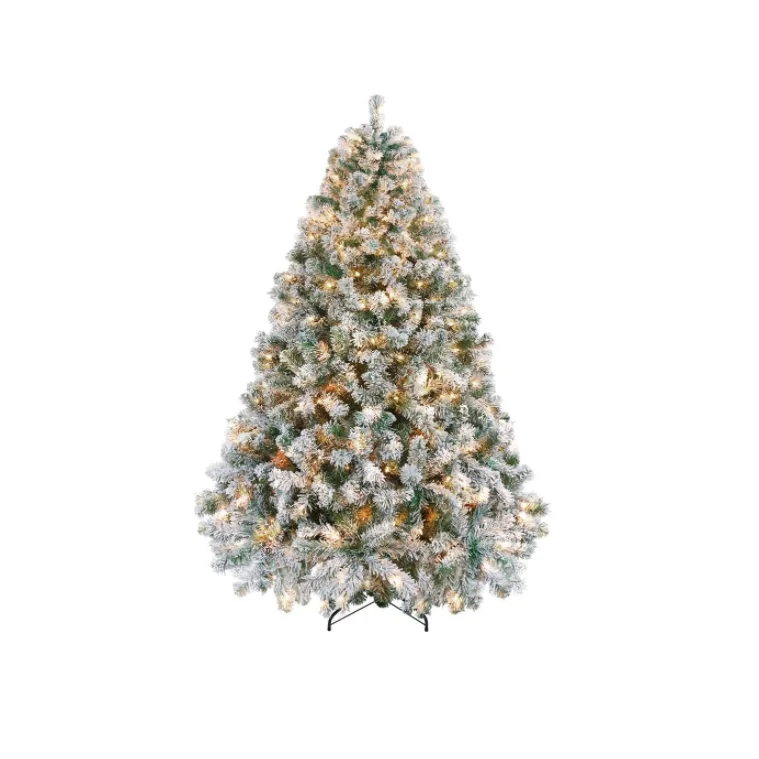 6 foot Christmas tree with warm white lights (1) 2025121706494972