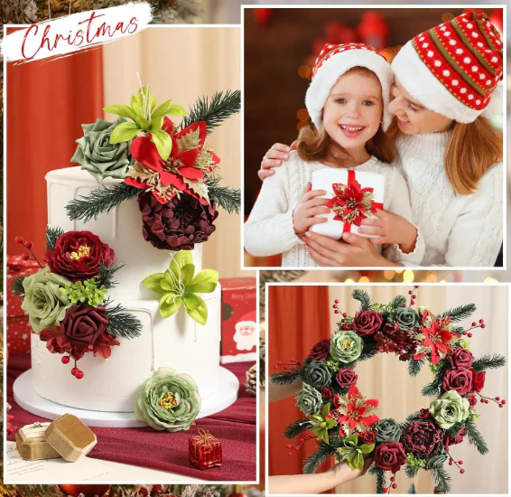 Christmas Artificial Flower Supplier 2