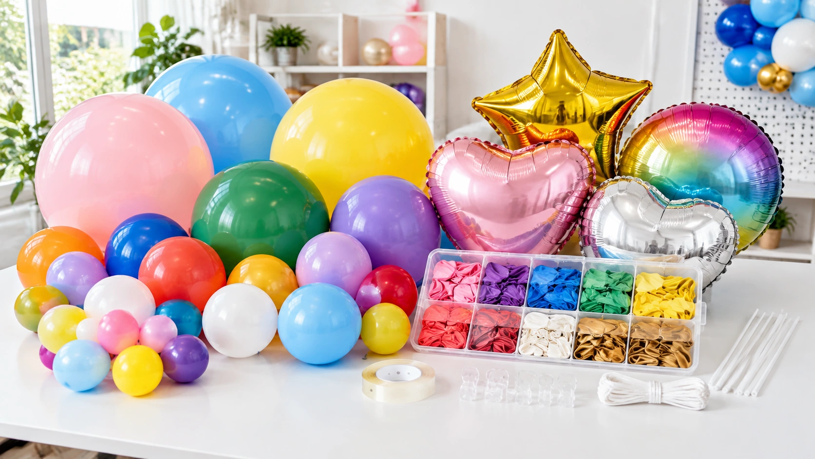 balloons and balloon garlands
