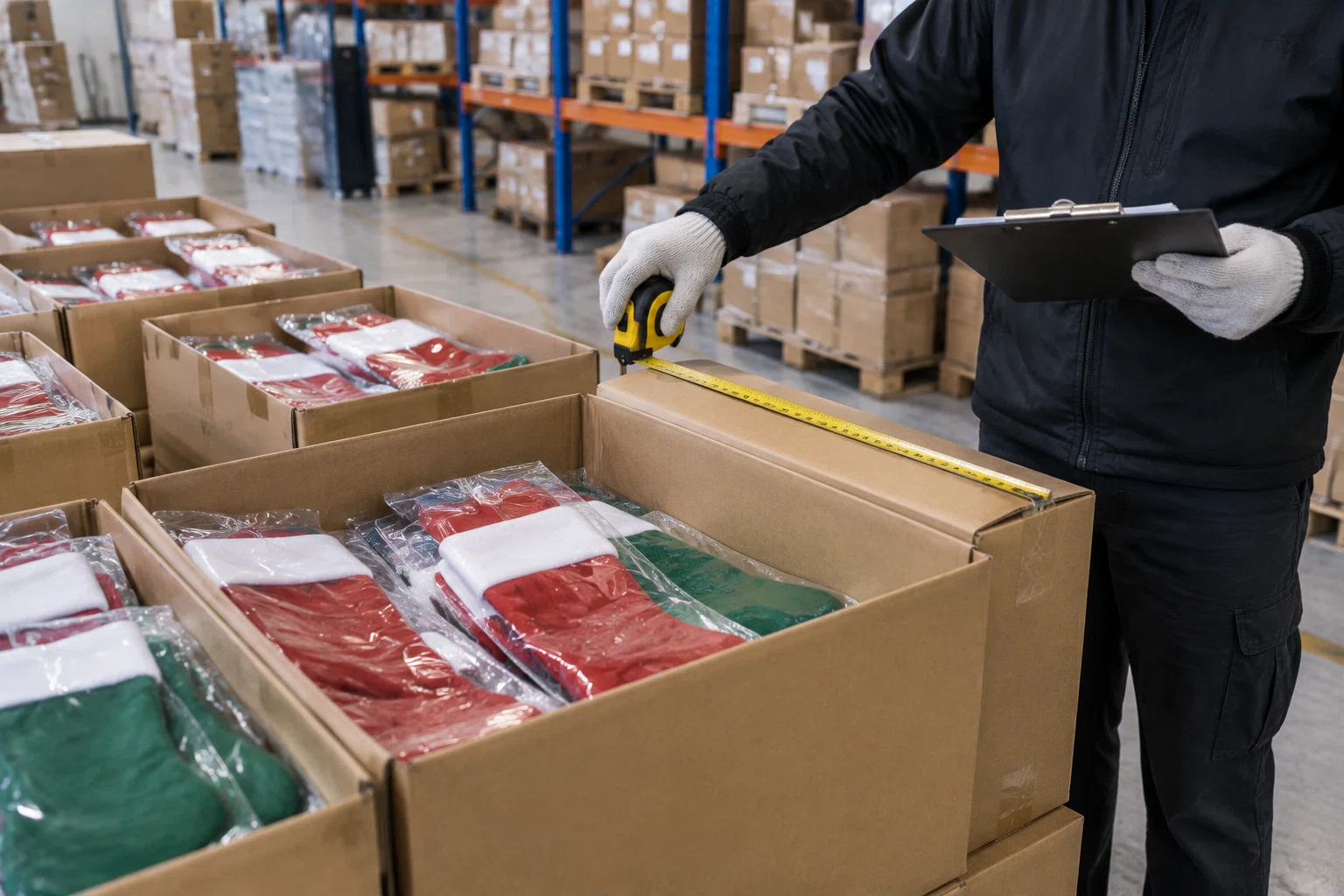 christmas stockings warehouse consolidation